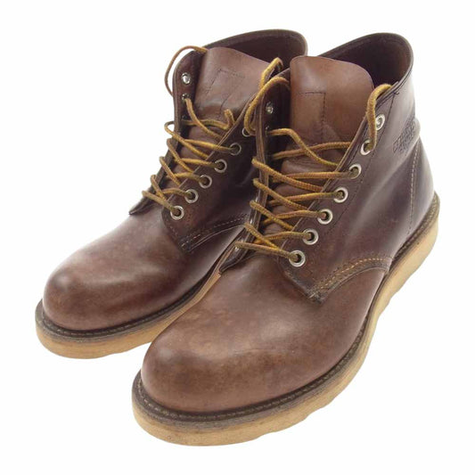 RED WING レッドウィング 9111 6inch PLAIN TOE プレーントゥ ブーツ Rough&Tough ラフ＆タフ ブラウン系 US7D【中古】