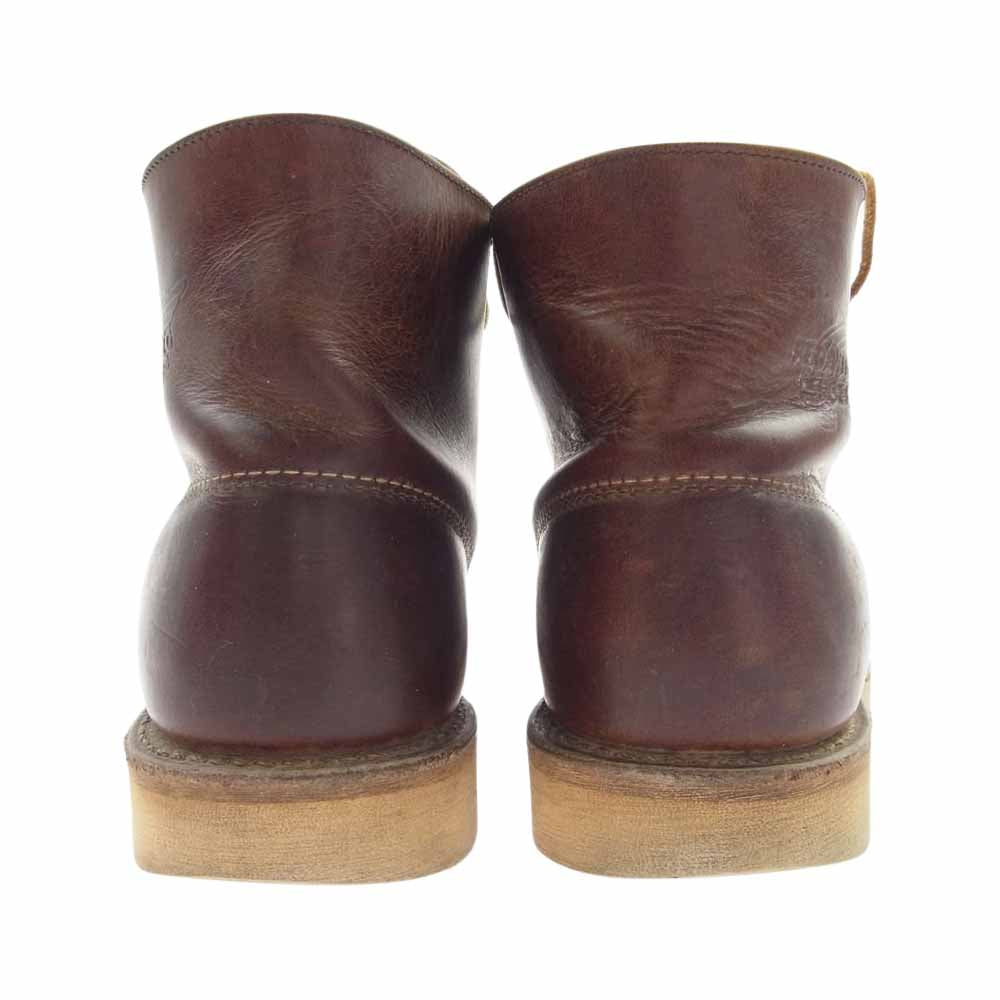RED WING レッドウィング 9111 6inch PLAIN TOE プレーントゥ ブーツ Rough&Tough ラフ＆タフ ブラウン系 US7D【中古】