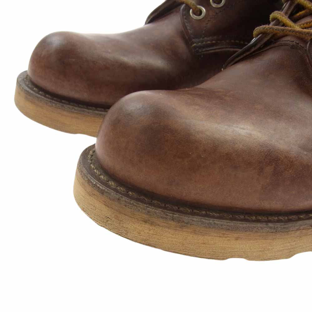 RED WING レッドウィング 9111 6inch PLAIN TOE プレーントゥ ブーツ Rough&Tough ラフ＆タフ ブラウン系 US7D【中古】