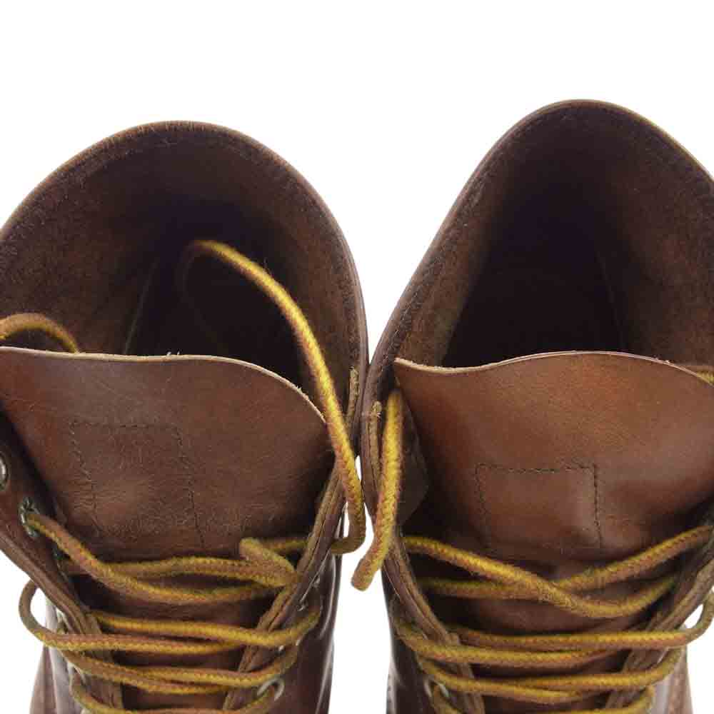 RED WING レッドウィング 9111 6inch PLAIN TOE プレーントゥ ブーツ Rough&Tough ラフ＆タフ ブラウン系 US7D【中古】