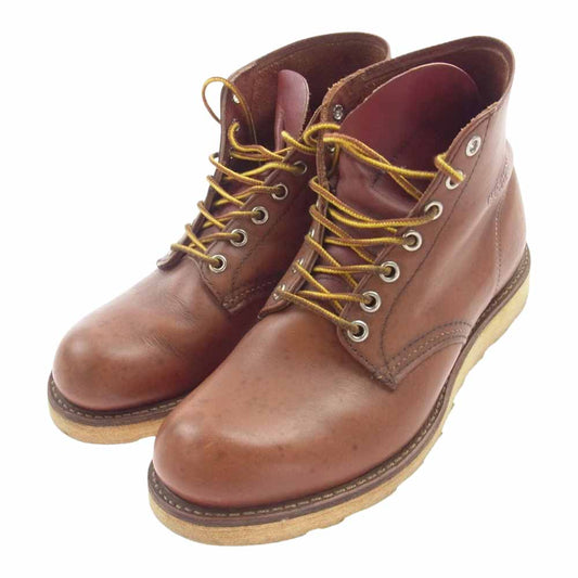 RED WING レッドウィング 8166 8166 6inch CLASSIC PLAIN TOE プレーン トゥ オロ ラセット ブーツ ブラウン系 US7D【中古】