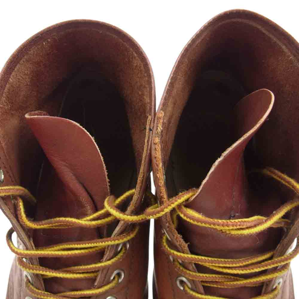 RED WING レッドウィング 8166 8166 6inch CLASSIC PLAIN TOE プレーン トゥ オロ ラセット ブーツ ブラウン系 US7D【中古】