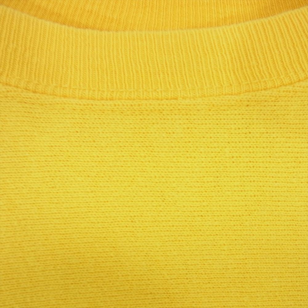 Champion チャンピオン 90s 目有り 無地ブランク リバースウィーブ スウェット トレーナー イエロー系 XL【中古】