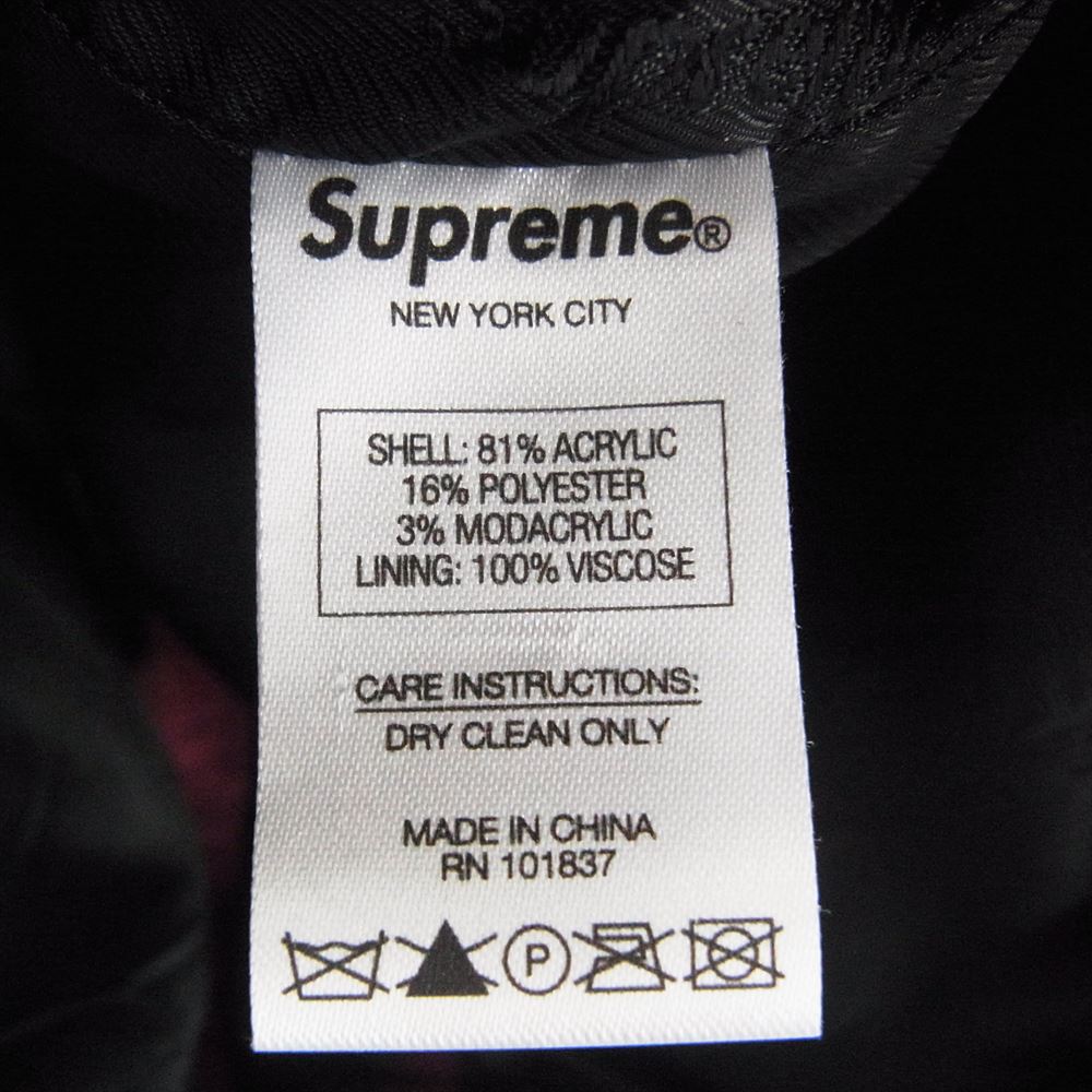 Supreme シュプリーム 21SS Bandana Faux Fur Bomber Jacket バンダナ ペイズリー フェイクファー ボンバー ジャケット ピンク系 L【中古】