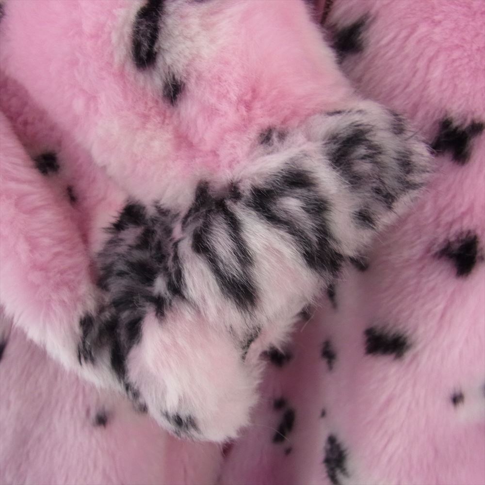 Supreme シュプリーム 21SS Bandana Faux Fur Bomber Jacket バンダナ ペイズリー フェイクファー ボンバー ジャケット ピンク系 L【中古】