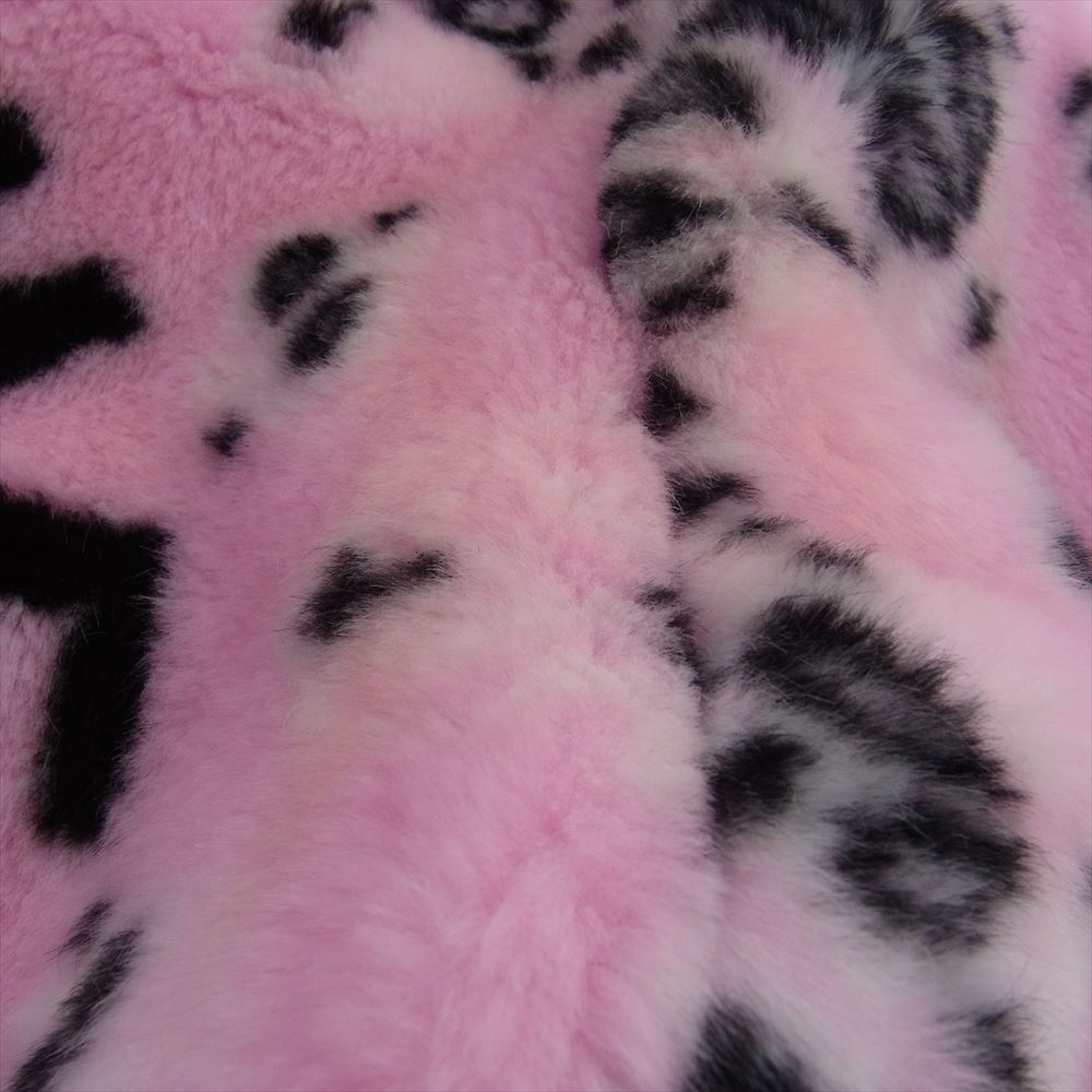 Supreme シュプリーム 21SS Bandana Faux Fur Bomber Jacket バンダナ ペイズリー フェイクファー ボンバー ジャケット ピンク系 L【中古】
