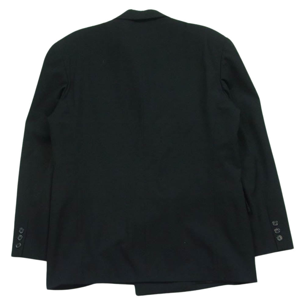 Y's Yohji Yamamoto ワイズ ヨウジヤマモト MJ-X03-125 Y’s for men ワイズフォーメン ダブルブレスト ウール ジャケット ブラック系 S【中古】