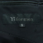 Y's Yohji Yamamoto ワイズ ヨウジヤマモト MJ-X03-125 Y’s for men ワイズフォーメン ダブルブレスト ウール ジャケット ブラック系 S【中古】