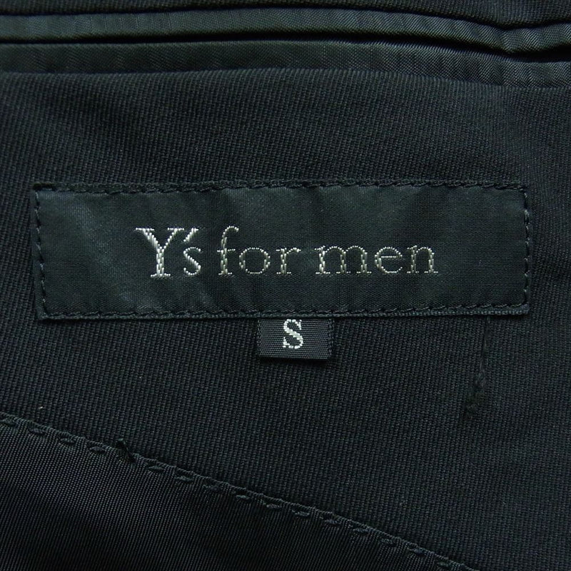 Y's Yohji Yamamoto ワイズ ヨウジヤマモト MJ-X03-125 Y’s for men ワイズフォーメン ダブルブレスト ウール ジャケット ブラック系 S【中古】