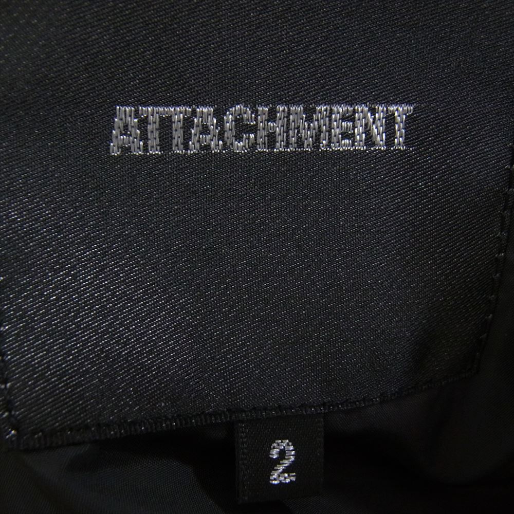 ATTACHMENT アタッチメント フーデッド ダウン ジャケット ブラック系 2【中古】