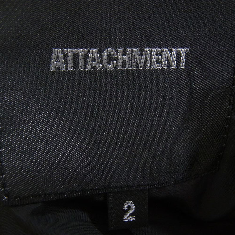 ATTACHMENT アタッチメント フーデッド ダウン ジャケット ブラック系 2【中古】