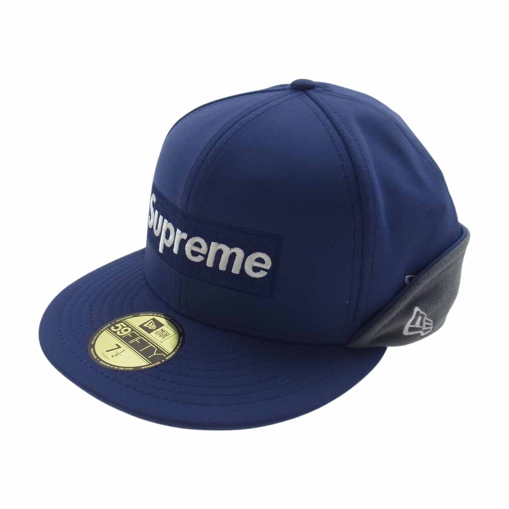 Supreme シュプリーム 20AW New Era CAP WINDSTOPPER Earflap Box Logo ウィンドストッパー イヤーフラップ ボックスロゴ ニューエラ キャップ  ブルー系 59.6cm【新古品】【未使用】【中古】