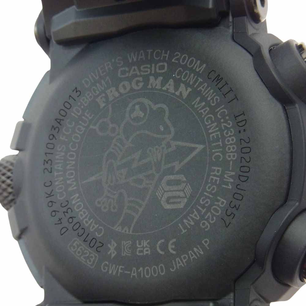 CASIO G-SHOCK カシオ ジーショック GWF-A1000XC-1AJF FROGMAN フロッグマン ソーラー 腕時計 ブラック系【極上美品】【中古】
