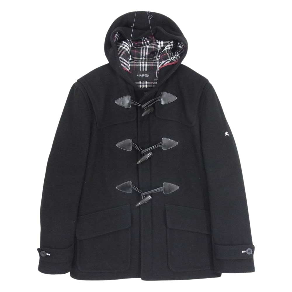 BURBERRY BLACK LABEL バーバリーブラックレーベル BMP67-530-09 裏地 チェック ダッフル コート ブラック系 M【中古】