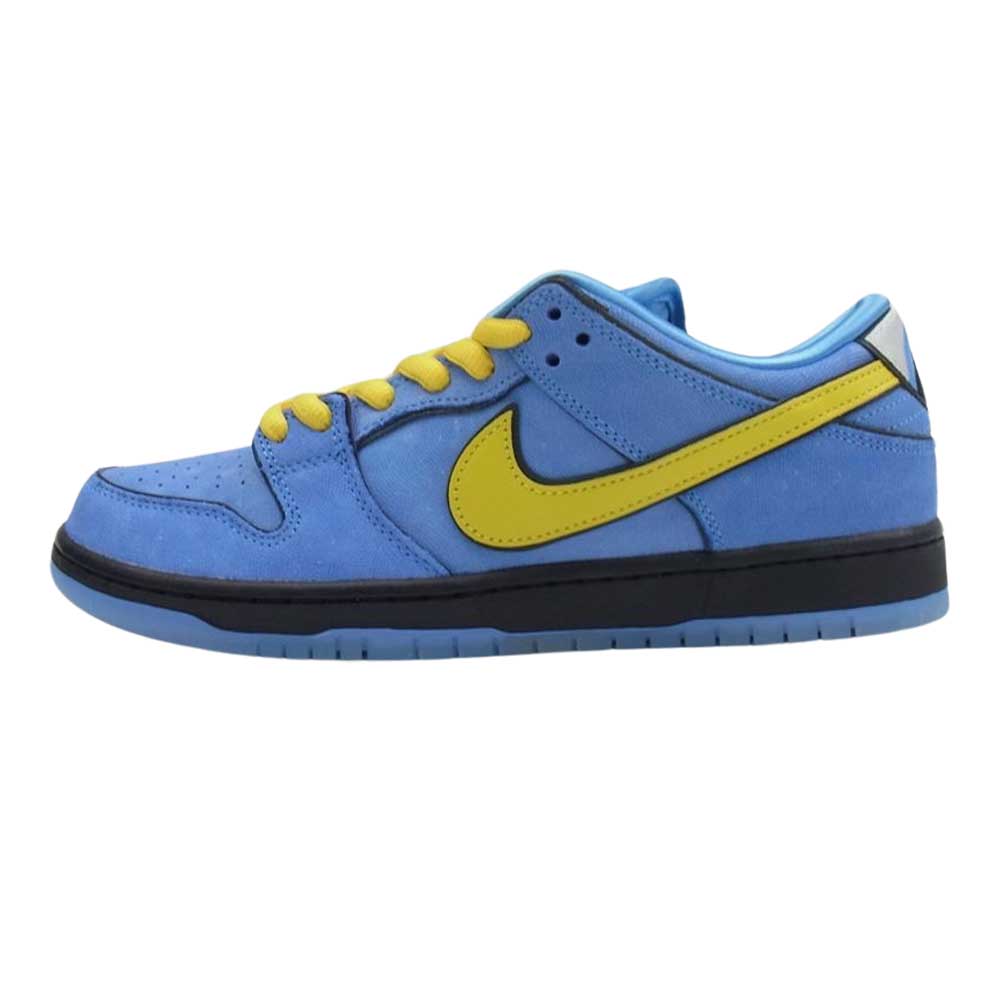 NIKE ナイキ FZ8320-400 × The Powerpuff Girls パワーパフガールズ SB Dunk Low Pro QS  SB ダンク ロー プロ スニーカー ブルー系 イエロー系 27cm【新古品】【未使用】【中古】
