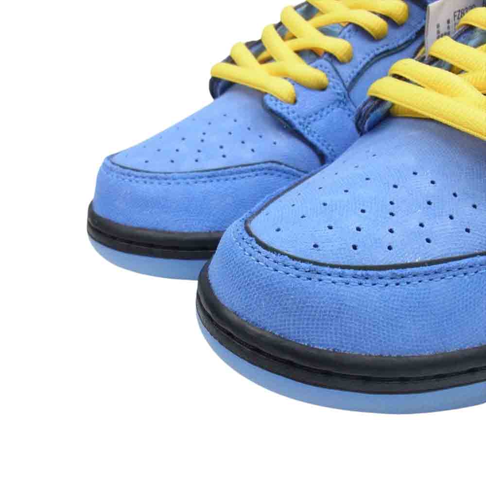 NIKE ナイキ FZ8320-400 × The Powerpuff Girls パワーパフガールズ SB Dunk Low Pro QS  SB ダンク ロー プロ スニーカー ブルー系 イエロー系 27cm【新古品】【未使用】【中古】