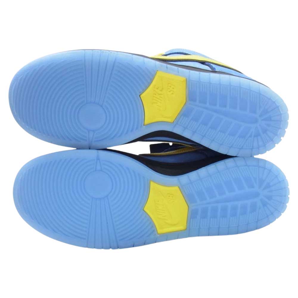 NIKE ナイキ FZ8320-400 × The Powerpuff Girls パワーパフガールズ SB Dunk Low Pro QS  SB ダンク ロー プロ スニーカー ブルー系 イエロー系 27cm【新古品】【未使用】【中古】