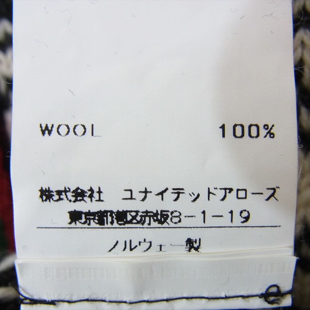 ダーレオブノルウェー 1213-399-0071 ノルディック柄 フック ニット カーディガン ブラック系 M【中古】