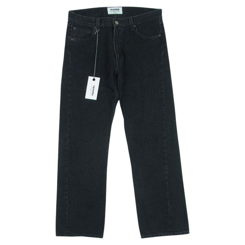 renoma レノマ 23AW RCD07 A Les Halles Paris デニム パンツ 日本製 ブラック系 1【中古】