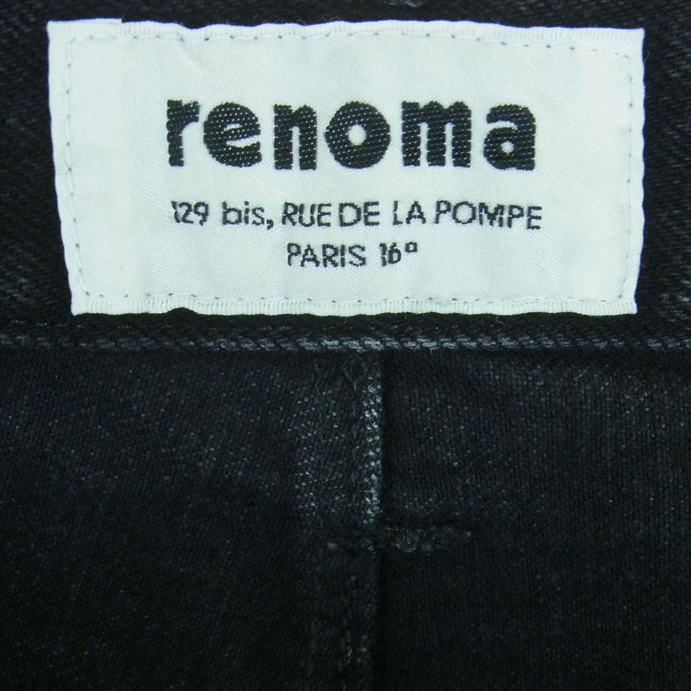renoma レノマ 23AW RCD07 A Les Halles Paris デニム パンツ 日本製 ブラック系 1【中古】