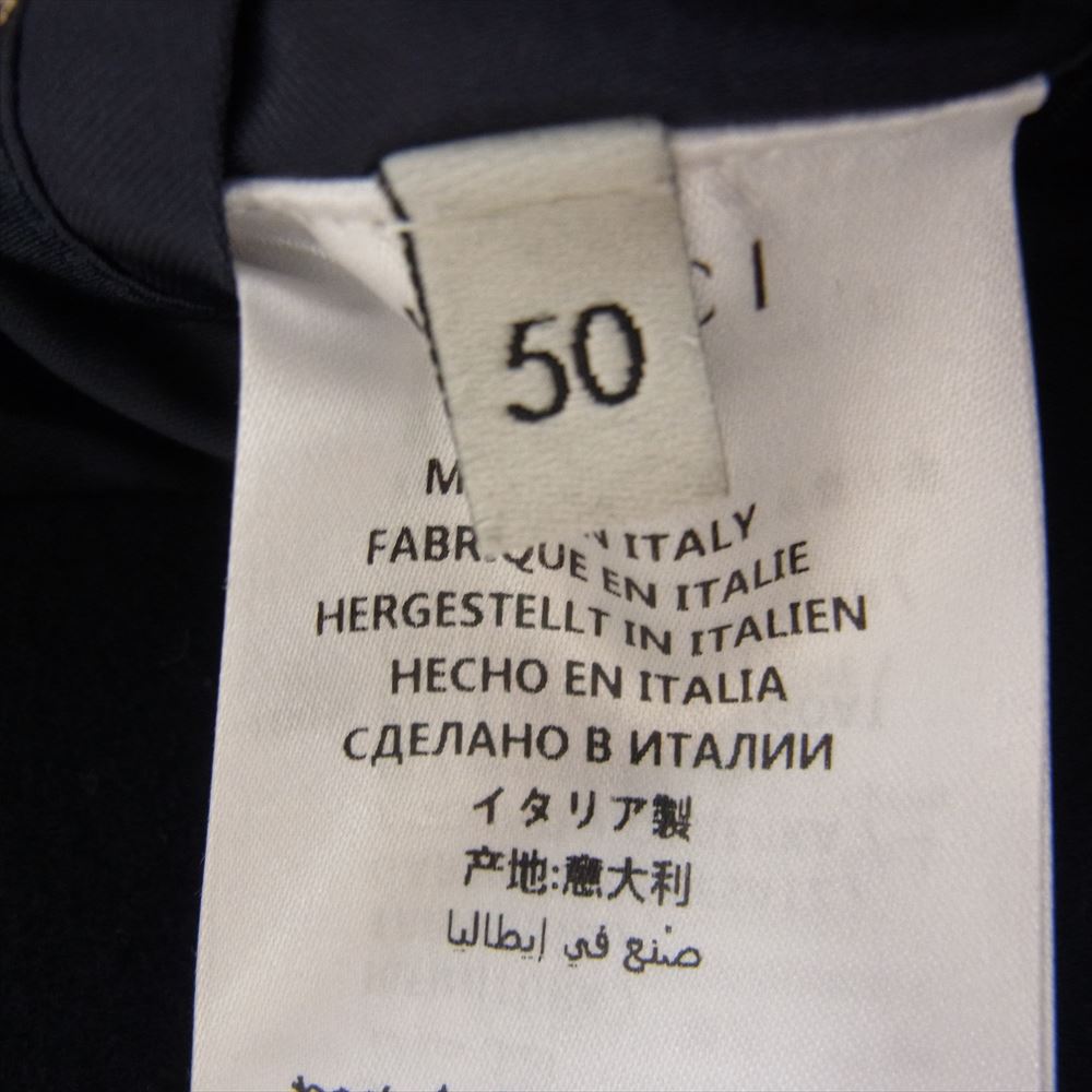 GUCCI グッチ 407078 Z527B BEE EMBROIDARY 蜂刺繍 ボンバー ジャケット ブルゾン ネイビー系 50【中古】