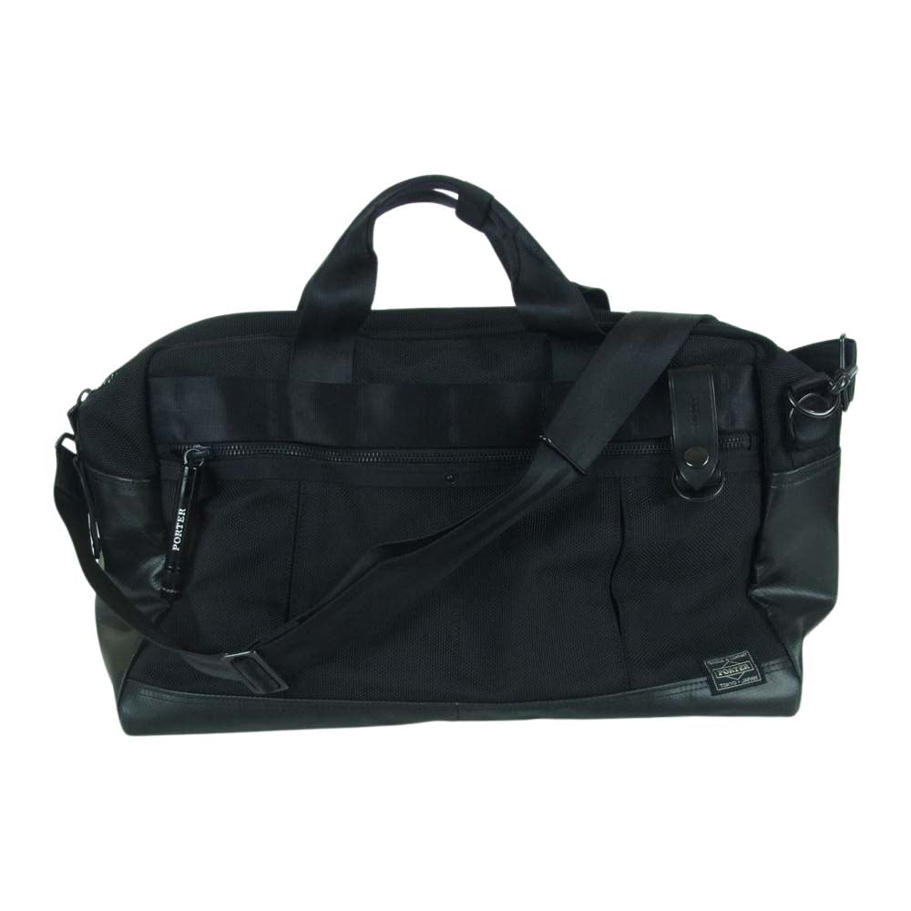 PORTER ポーター HEAT ヒート 2WAY ボストン ショルダー バッグ 日本製 ブラック系【中古】