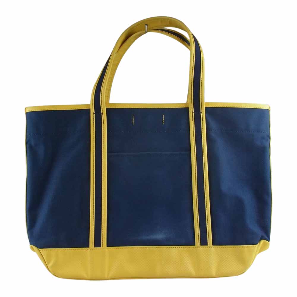 PORTER ポーター GIRL BOYFRIEND TOTE ガール キャンバス トート バッグ  ネイビー系 イエロー系【中古】