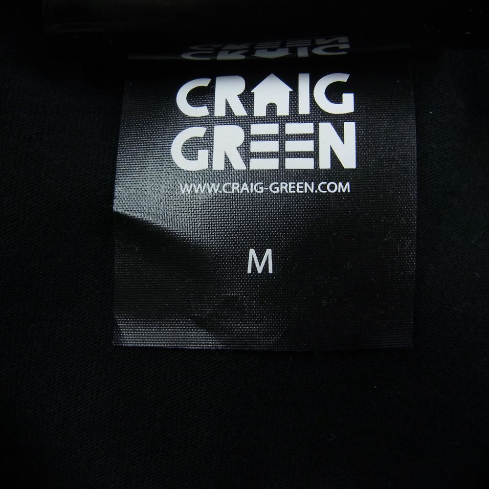 クレイグ グリーン ポルトガル製 レースド ドローコード 半袖 Tシャツ　 ブラック系 M【中古】