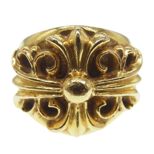 CHROME HEARTS クロムハーツ（原本有） 22K KEPER RING キーパー リング ゴールド系 24号【中古】