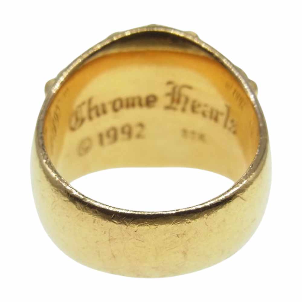 CHROME HEARTS クロムハーツ（原本有） 22K KEPER RING キーパー リング ゴールド系 24号【中古】