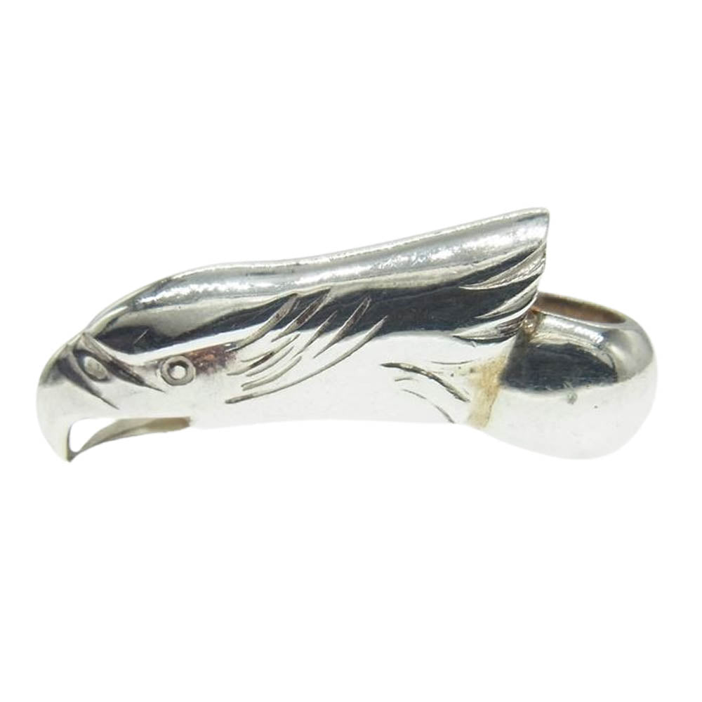 鷲見太郎 ギャランティ付属 eagle face beads イーグル フェイス ビーズ トップ シルバー系【中古】