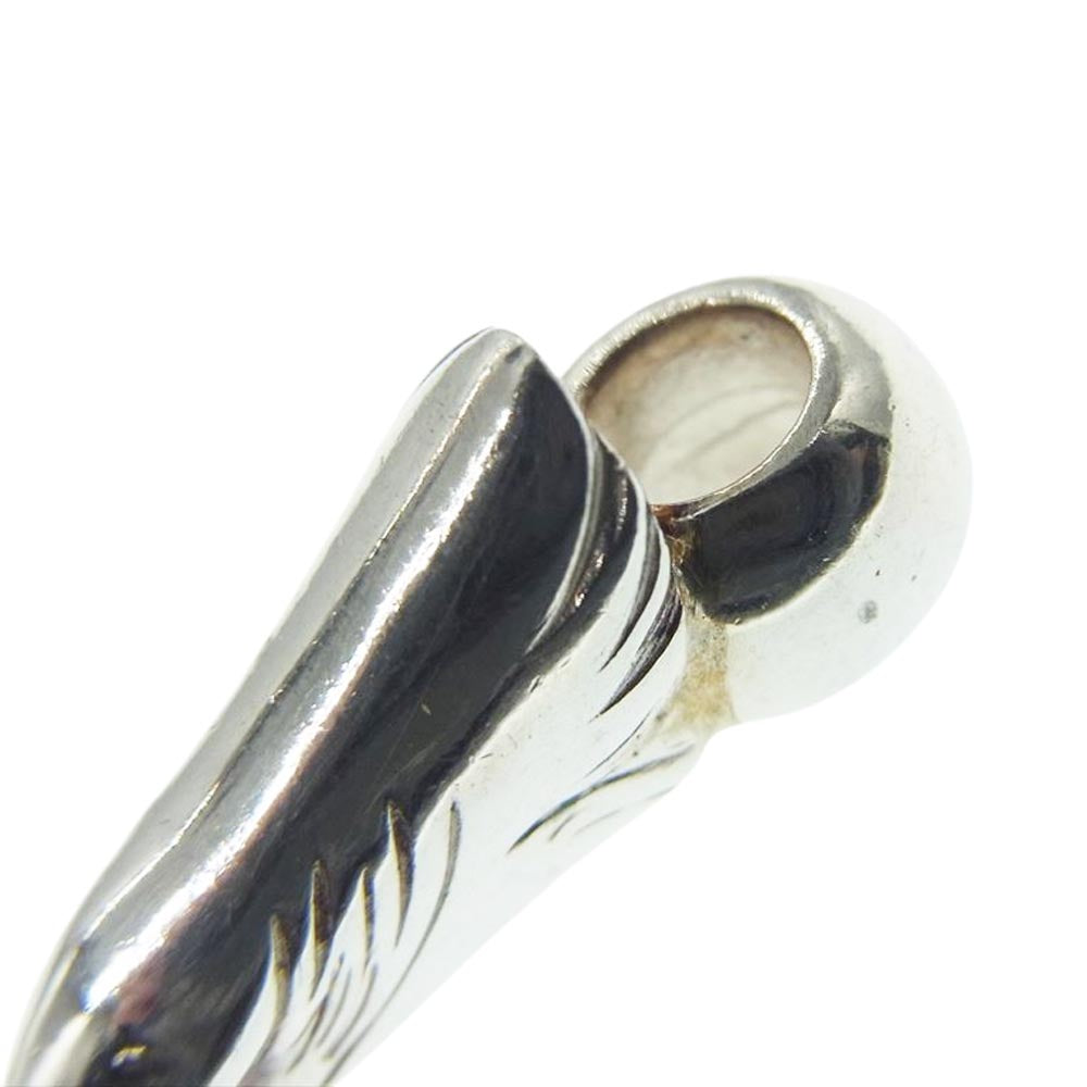 鷲見太郎 ギャランティ付属 eagle face beads イーグル フェイス ビーズ トップ シルバー系【中古】