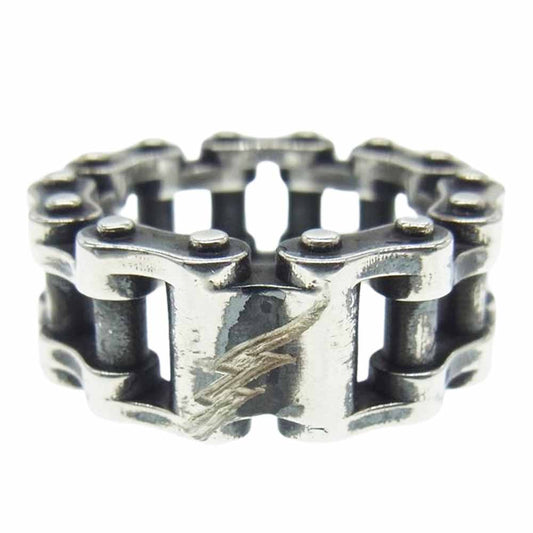 TRAVIS WALKER トラヴィスワーカー ギャランティ付属 Drive Chain Ring ドライブ チェーン リング シルバー系 13.5号【中古】