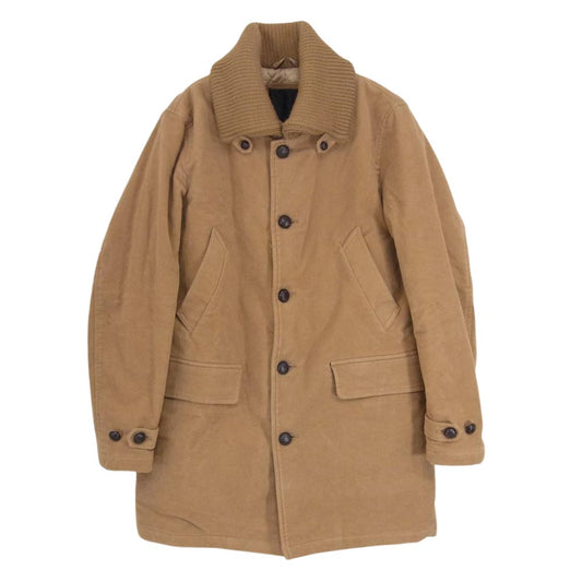 ヴァンジャケット KC-86511 裏地キルティング チェック 中綿 ドンキー コート  ブラウン系 M【中古】