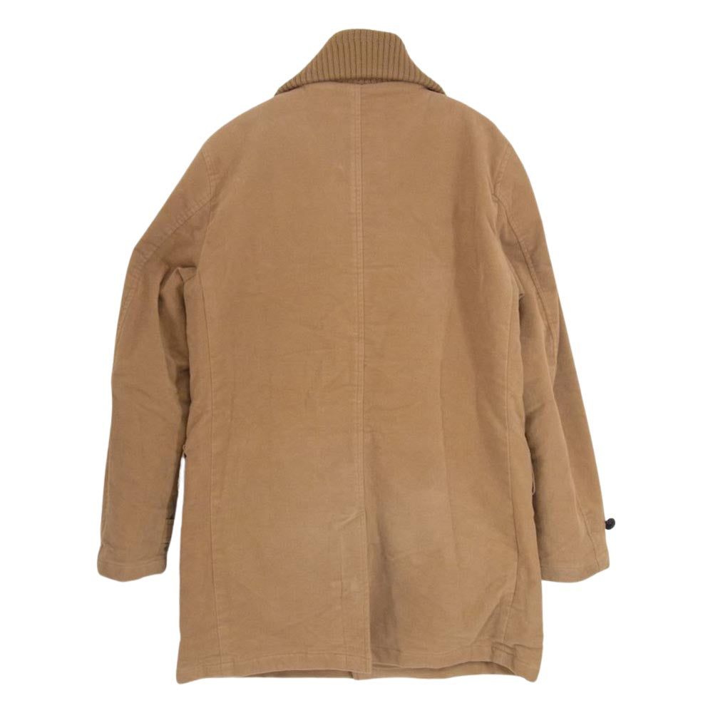 ヴァンジャケット KC-86511 裏地キルティング チェック 中綿 ドンキー コート  ブラウン系 M【中古】