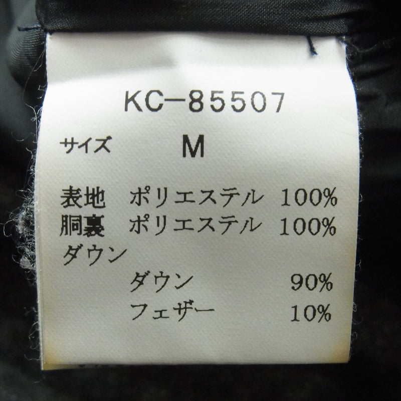 ヴァンジャケット KC-85507 ワッペン付き フーディ ダウン ジャケット 中国製 グレー系 M【中古】