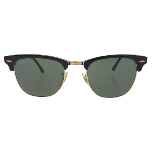 Ray-Ban レイバン RB3016-W0365-S51 CLUBMASTER クラブマスター アイウェア 眼鏡 サングラス ブラック系 ゴールド系 51□21【中古】