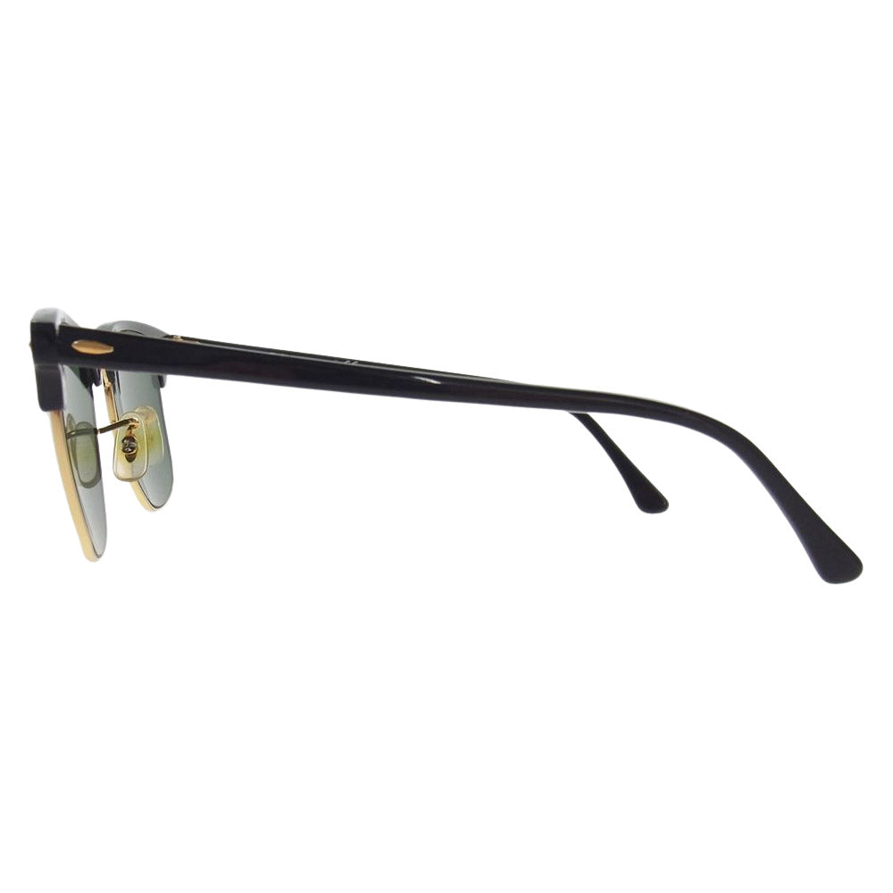 Ray-Ban レイバン RB3016-W0365-S51 CLUBMASTER クラブマスター アイウェア 眼鏡 サングラス ブラック系 ゴールド系 51□21【中古】