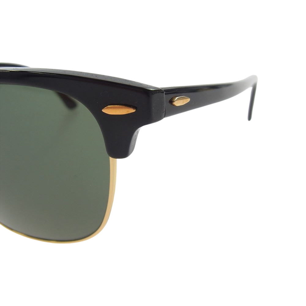 Ray-Ban レイバン RB3016-W0365-S51 CLUBMASTER クラブマスター アイウェア 眼鏡 サングラス ブラック系 ゴールド系 51□21【中古】