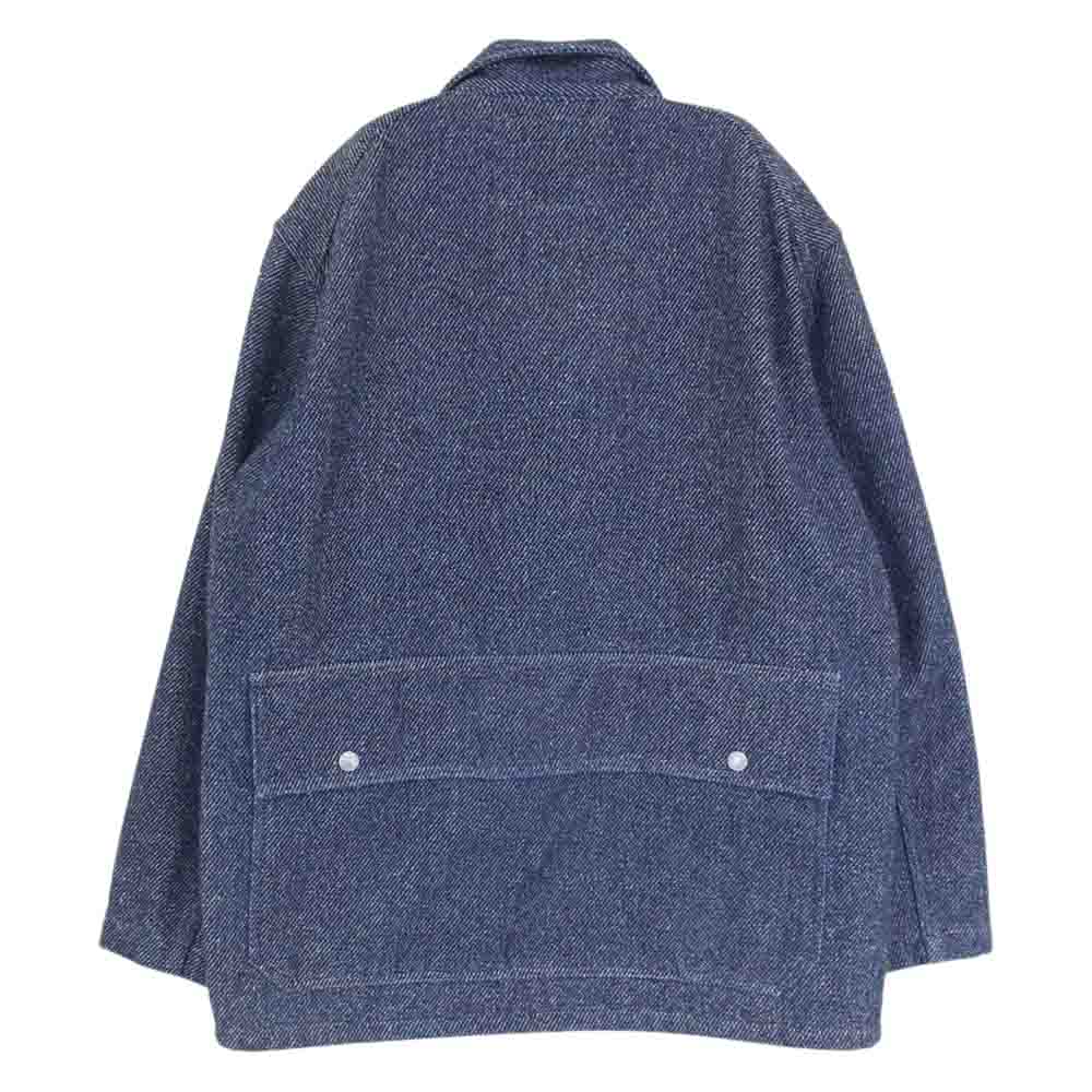 EVISU エヴィス 1155 TWEED HUNTING JACKET ツイード ハンティング ジャケット ネイビー系 38【中古】