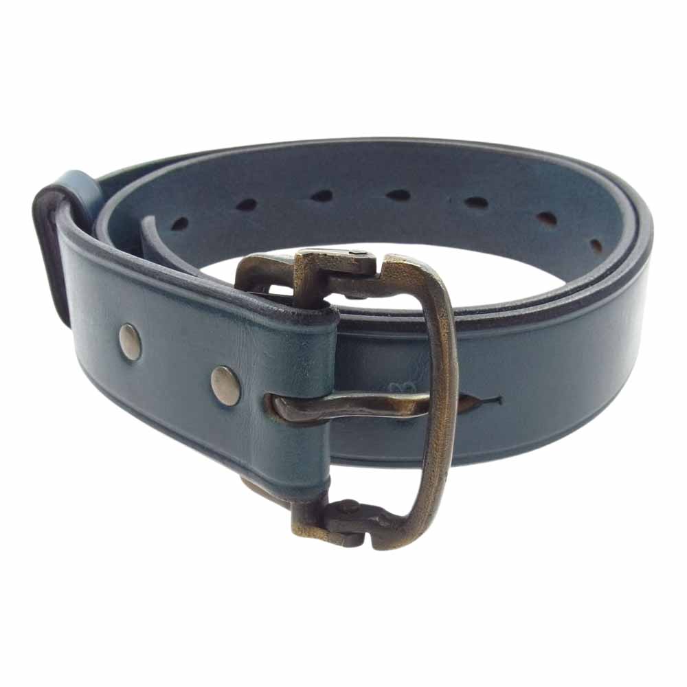 PORTER CLASSIC ポータークラシック LEATHER BELT レザー ベルト  エメラルドグリーン系【中古】