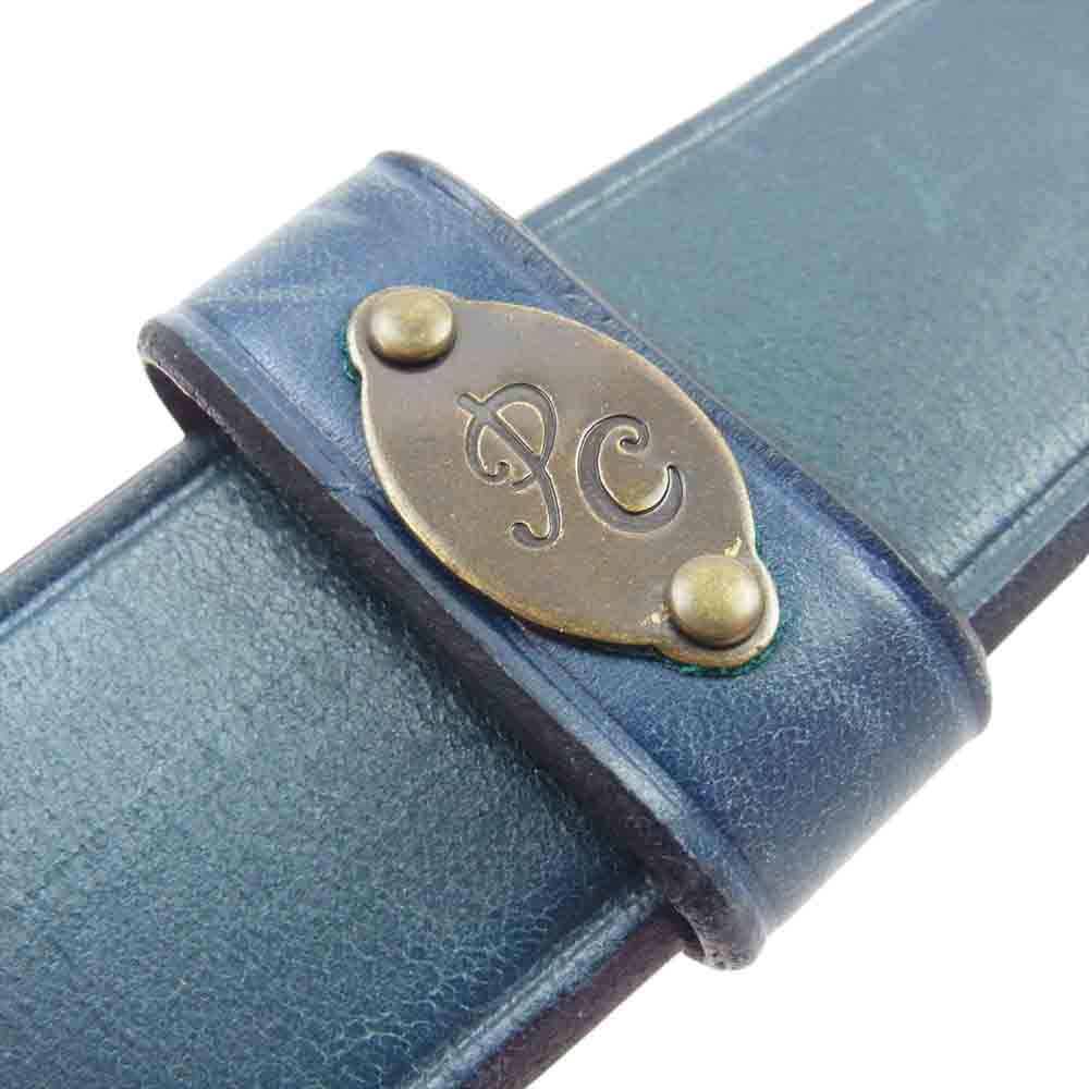PORTER CLASSIC ポータークラシック LEATHER BELT レザー ベルト  エメラルドグリーン系【中古】