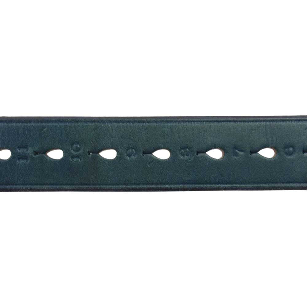 PORTER CLASSIC ポータークラシック LEATHER BELT レザー ベルト  エメラルドグリーン系【中古】