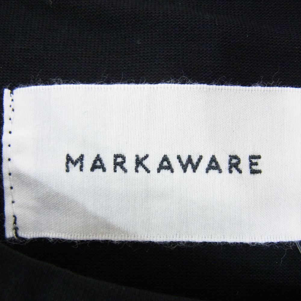 markaware マーカウェア A23B-09CS02B COMFORT-FIT Tee S/S ORGANIC PIMA 40/2 KNIT コンフォートフィット Tシャツ カットソー オーガニックピマ ブラック系 2【新古品】【未使用】【中古】