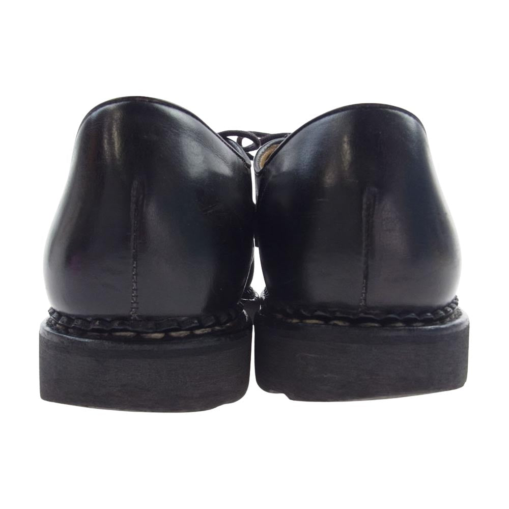 Paraboot パラブーツ MICHAEL MARCHE NOIRE ミカエル ファー レザー モカシン ブーツ チロリアン シューズ ブラック系 40.5【中古】