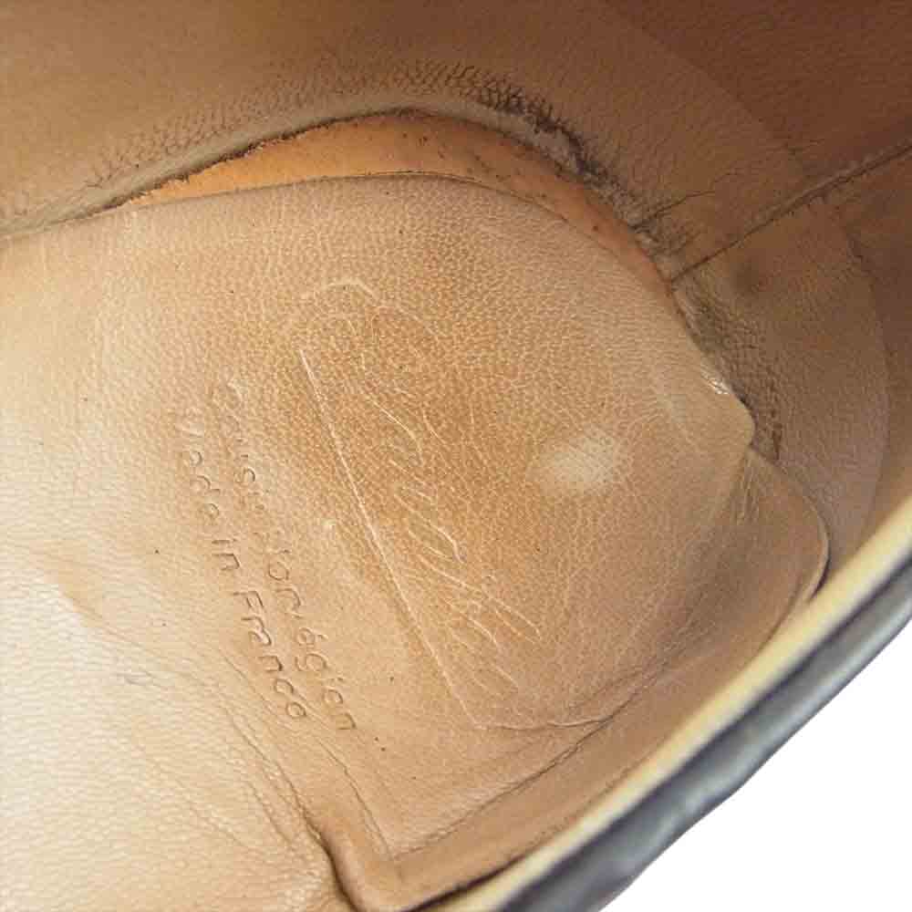 Paraboot パラブーツ MICHAEL MARCHE NOIRE ミカエル ファー レザー モカシン ブーツ チロリアン シューズ ブラック系 40.5【中古】