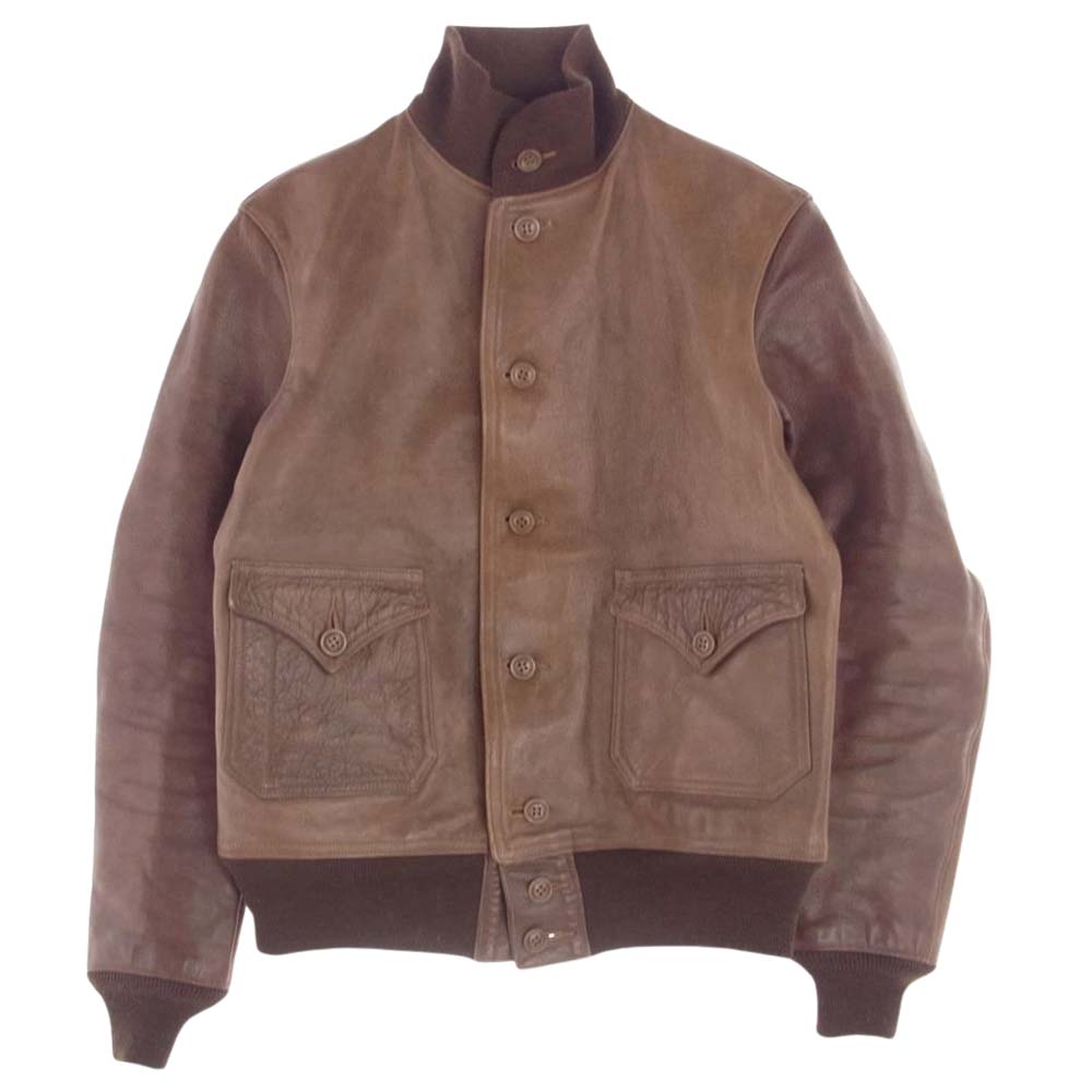 FREEWHEELERS フリーホイーラーズ LEATHER TOGS A-1 ホースハイド フライトジャケット ブラウン系 38【中古】