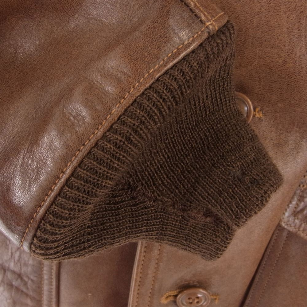 FREEWHEELERS フリーホイーラーズ LEATHER TOGS A-1 ホースハイド フライトジャケット ブラウン系 38【中古】
