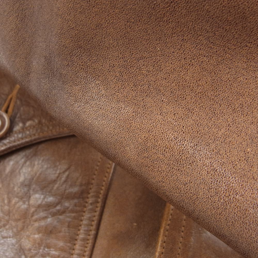 FREEWHEELERS フリーホイーラーズ LEATHER TOGS A-1 ホースハイド フライトジャケット ブラウン系 38【中古】