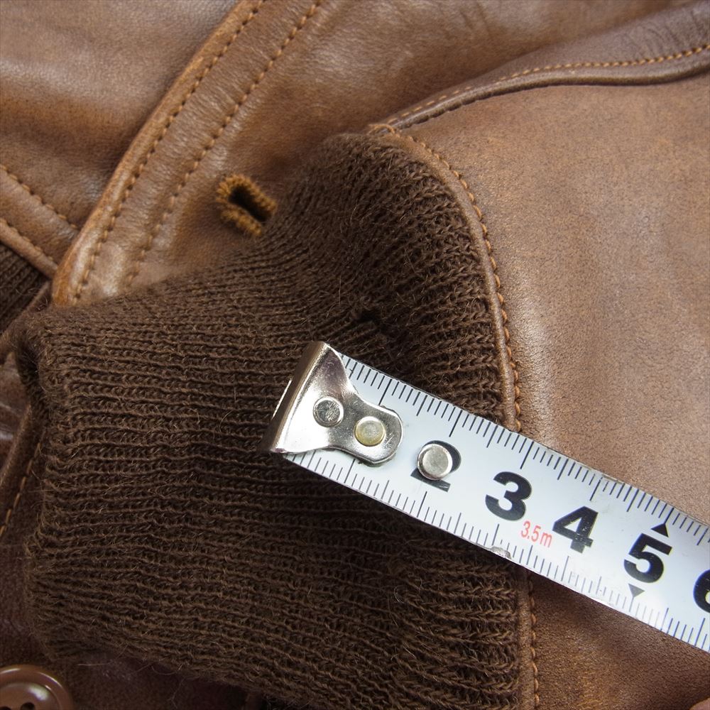 FREEWHEELERS フリーホイーラーズ LEATHER TOGS A-1 ホースハイド フライトジャケット ブラウン系 38【中古】